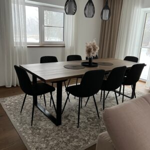 Söögilaud tamm 2500x1000mm - Õlivaha viimistlus